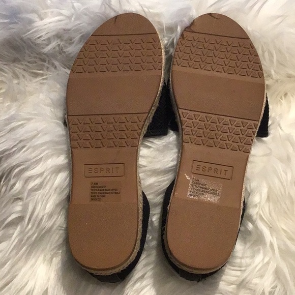 About ESPRIT Ada crocheted mesh upper jute wrapped sole Espadrilles Size 7.5 NWT - Picture 6 of 6